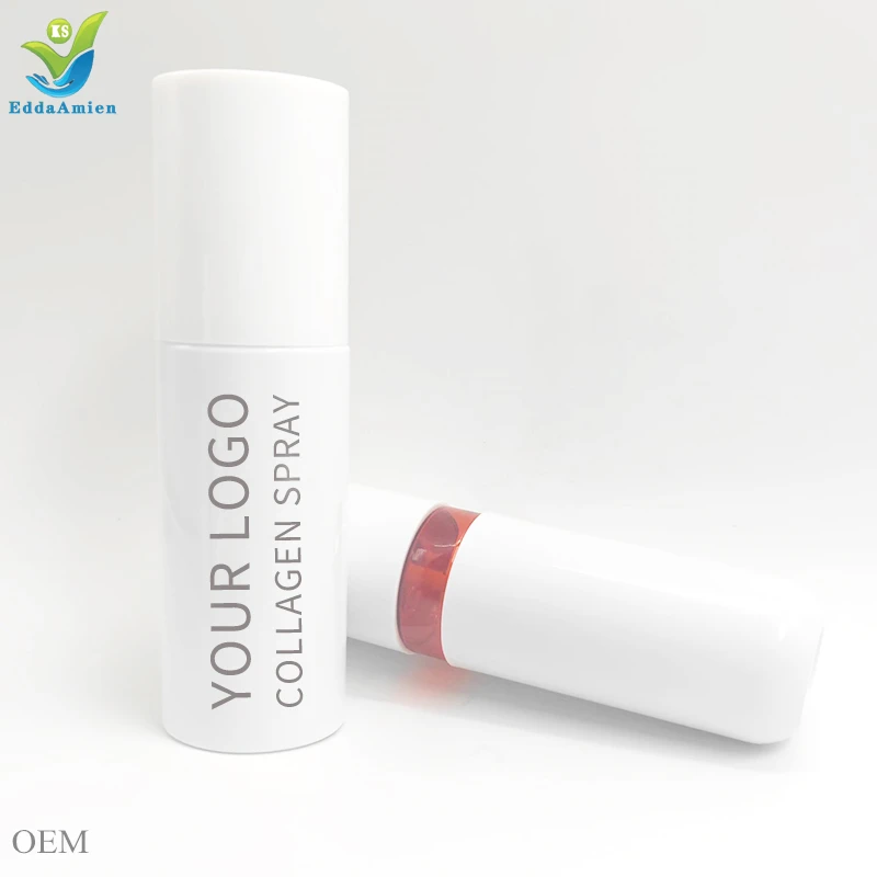 Snow white pure collagen film nano face peptide serum spray serum whitening collagen set for oily skin