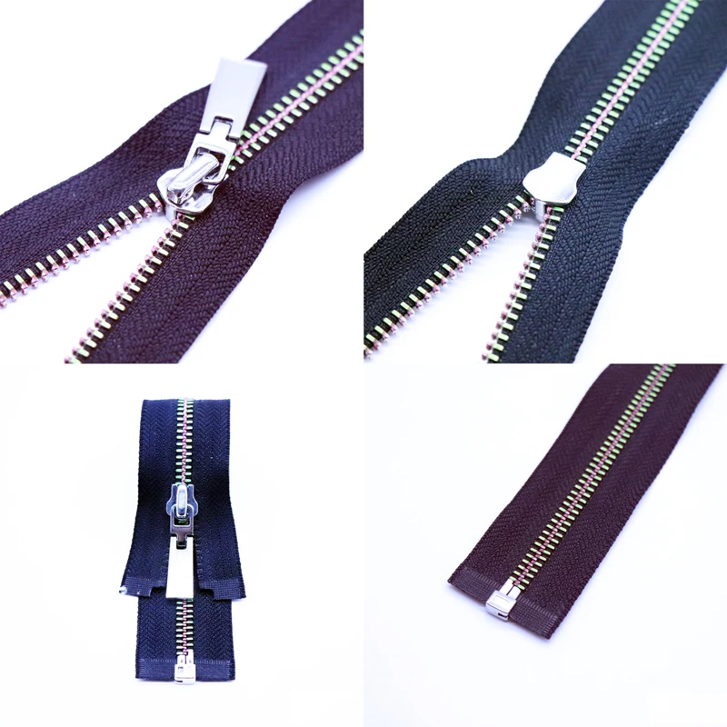 
metal zipper Y Teeth 5# black strong durable tape colorful teeth 