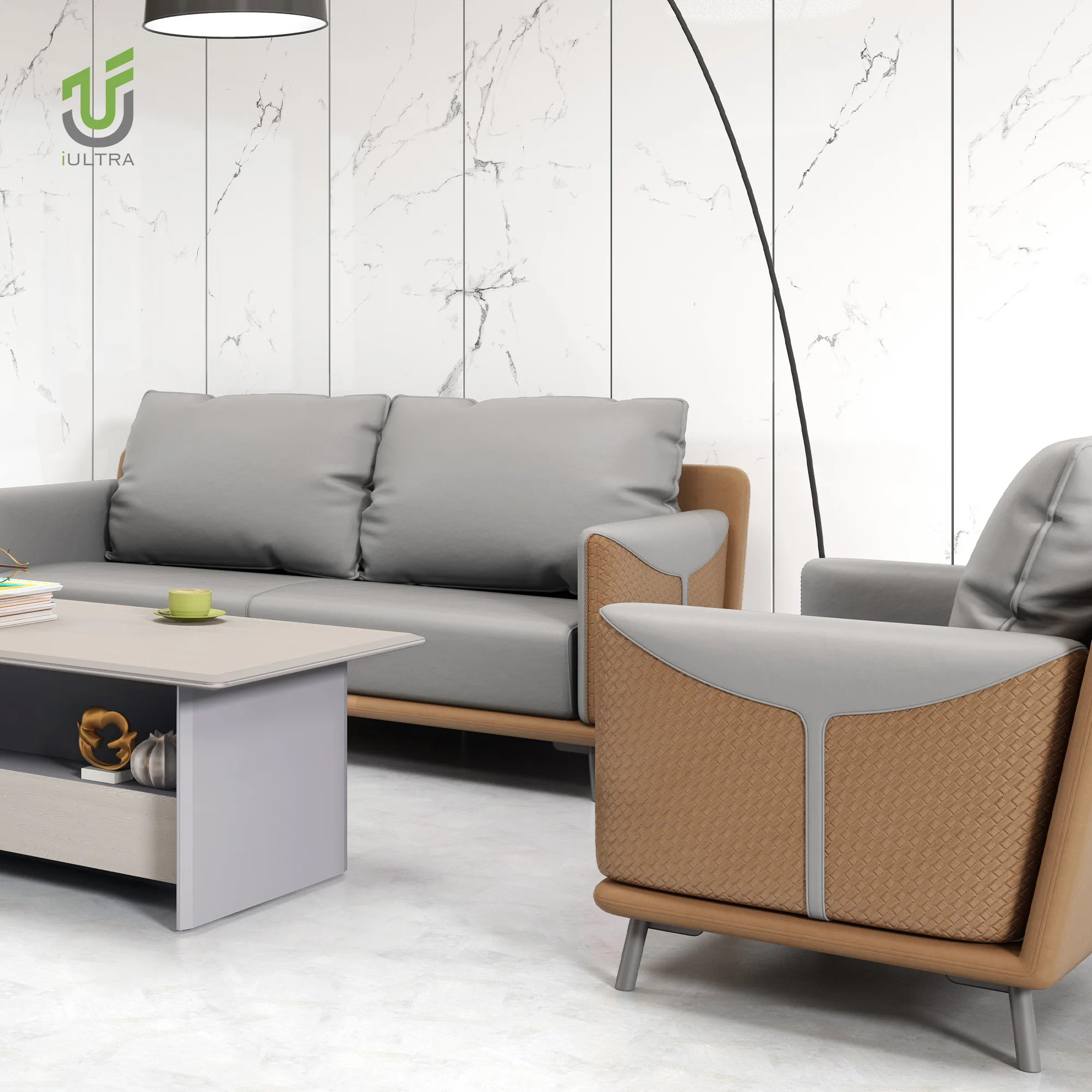 iULTRA 23E1203 commercial office furniture modern luxury coffee table reception small desk