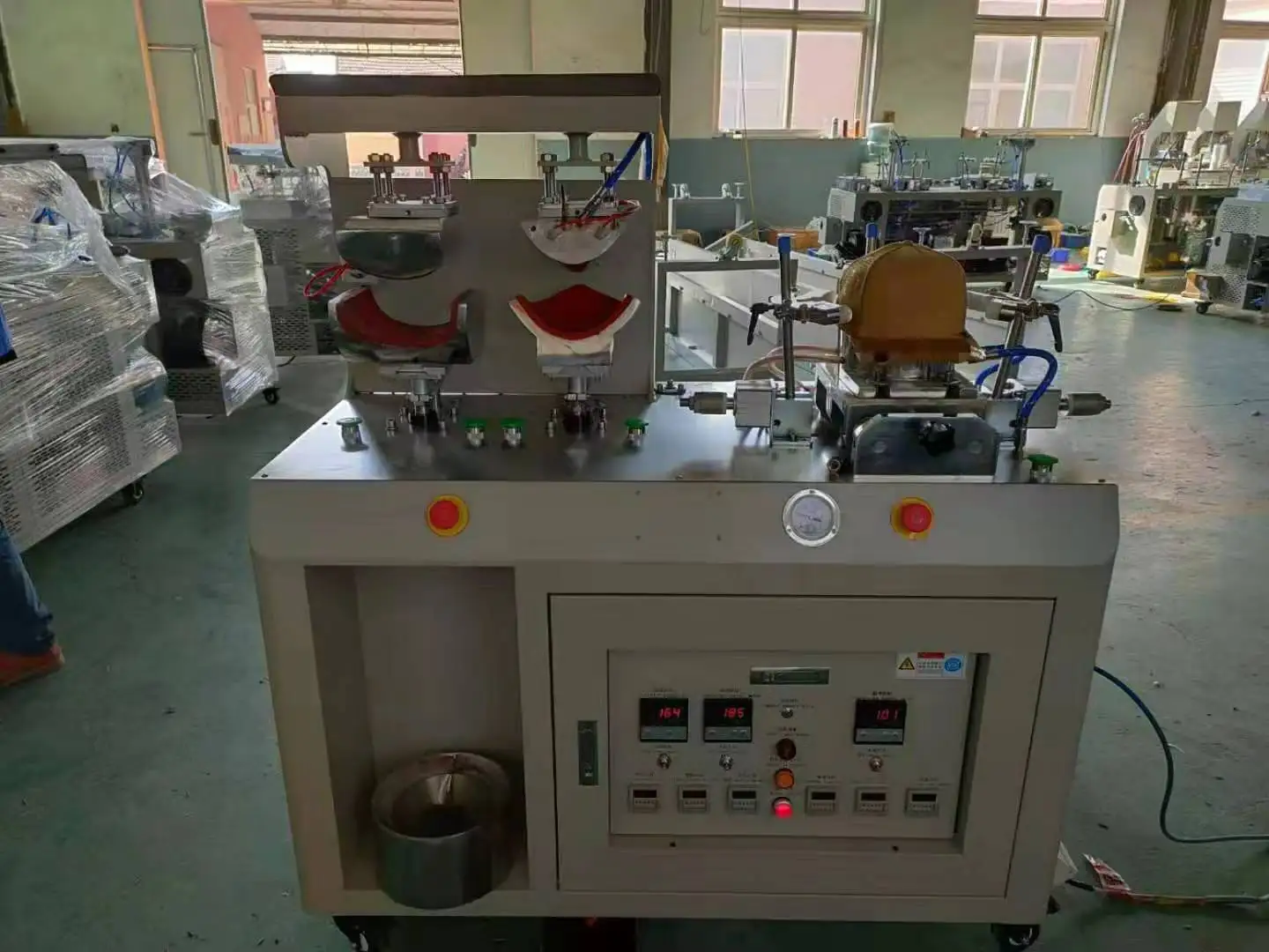 HOT-SELLING multi functional cap Ironing Machine 3 on 1 Hat Making Machine for visor panel and cap ironing