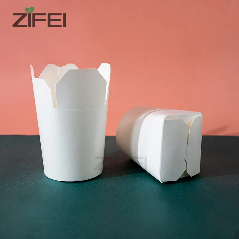 Customized Printing Recycle Biodegradable Food Grade Disposable Take Away  Packaging Noodle Box