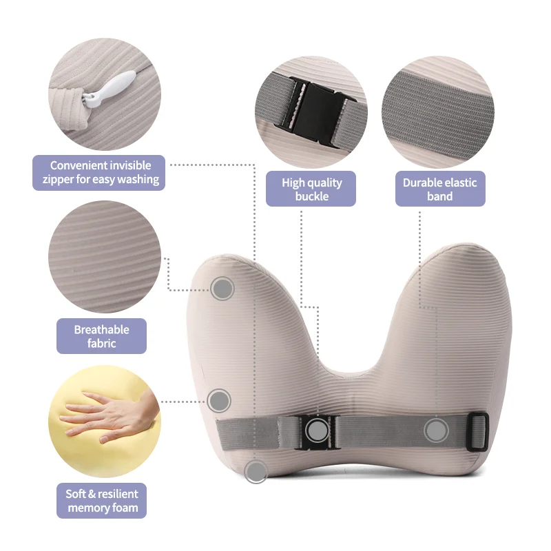 LIANDA TP-068 High Quality Memory Foam Travel Neck Pillow Comfortable Memory Foam U-Shaped Pillow for Plane