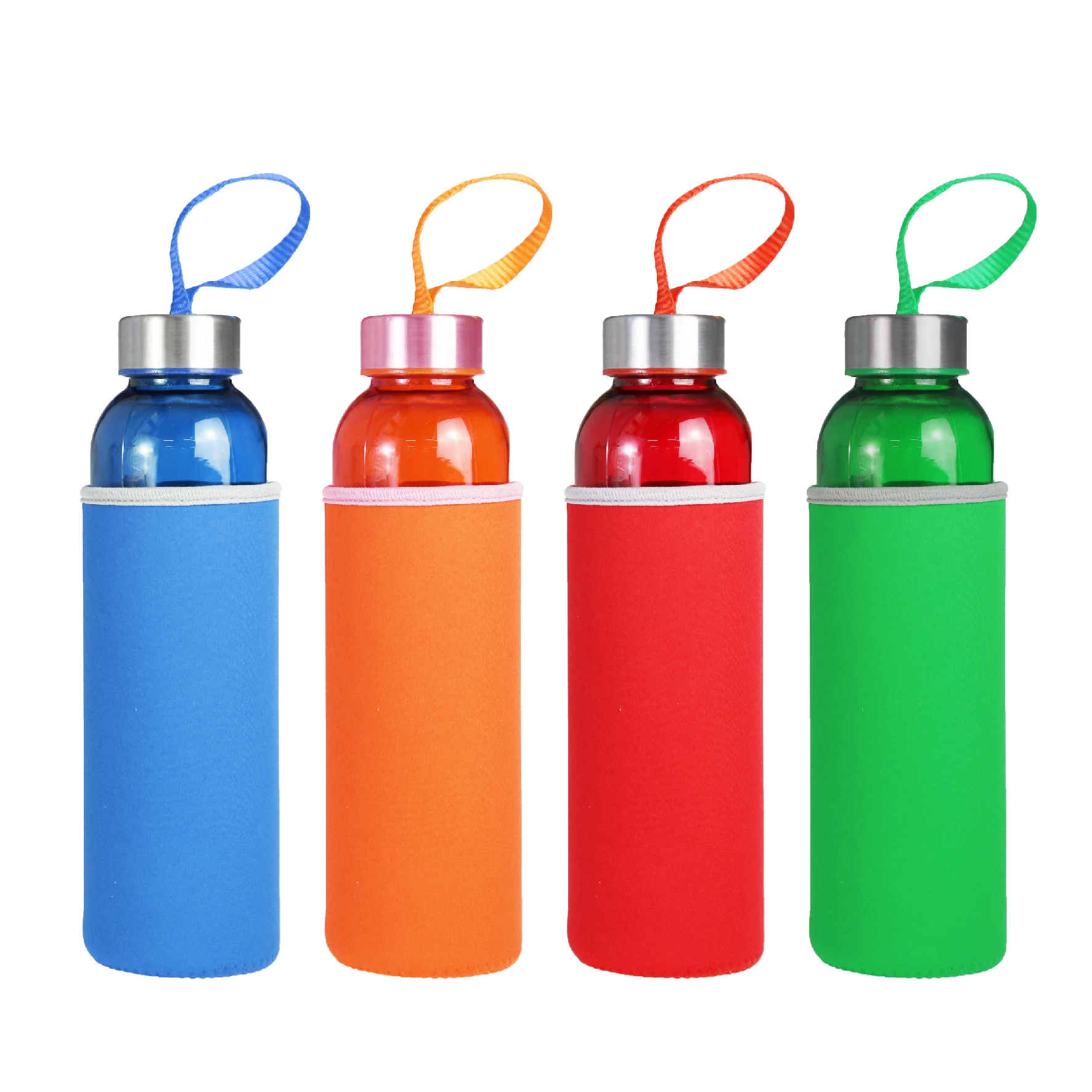 New Arrivals Glass Bottle Large Colorful Water 500ml for Adult