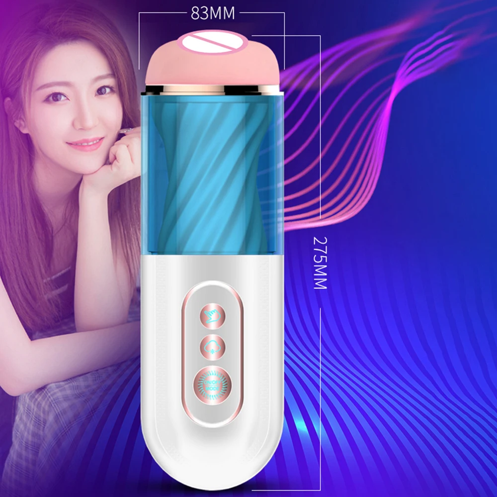 MOGlovers Real Strong Suction Powerful Vibrating Male Sucking Masturbators y Vaginal Masturbator Cup For Men Toys