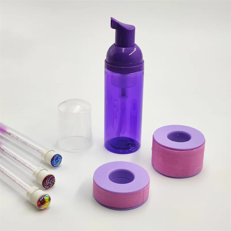 50ml/60ml plastic foam pump bottle refillable empty cosmetic container cleanser soap shampoo foaming bottles