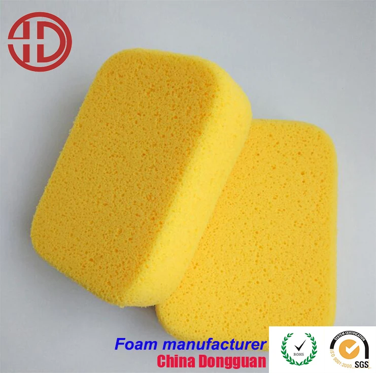 China Yellow Car Seaweed Sponge washing super absorbent Large Car Cleaning Sponge