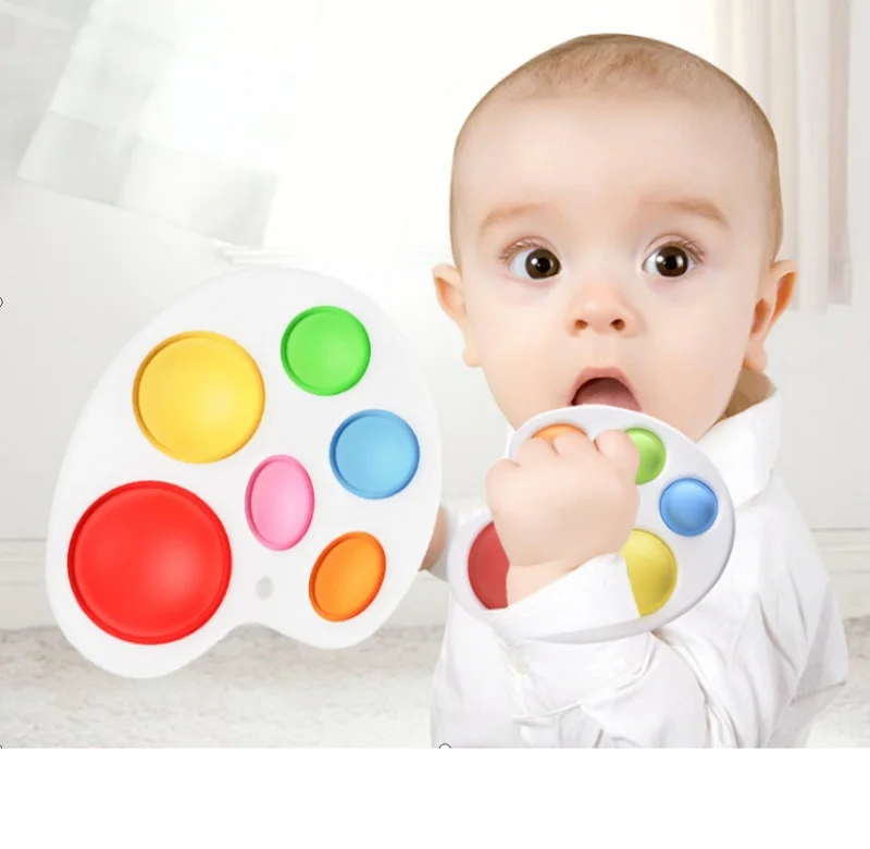 Popular Fidget Toy Push Pop Bubble Silicone Bubble Baby Toy for Simple Bubble Fidget Toy