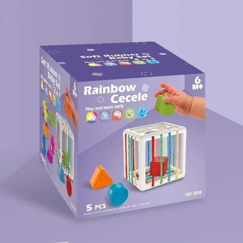 2024 Early Development Sorting Games Montessori Learning Activity Sensory Toys Shape Sorter For Fine Motor Skills Sensory Toys