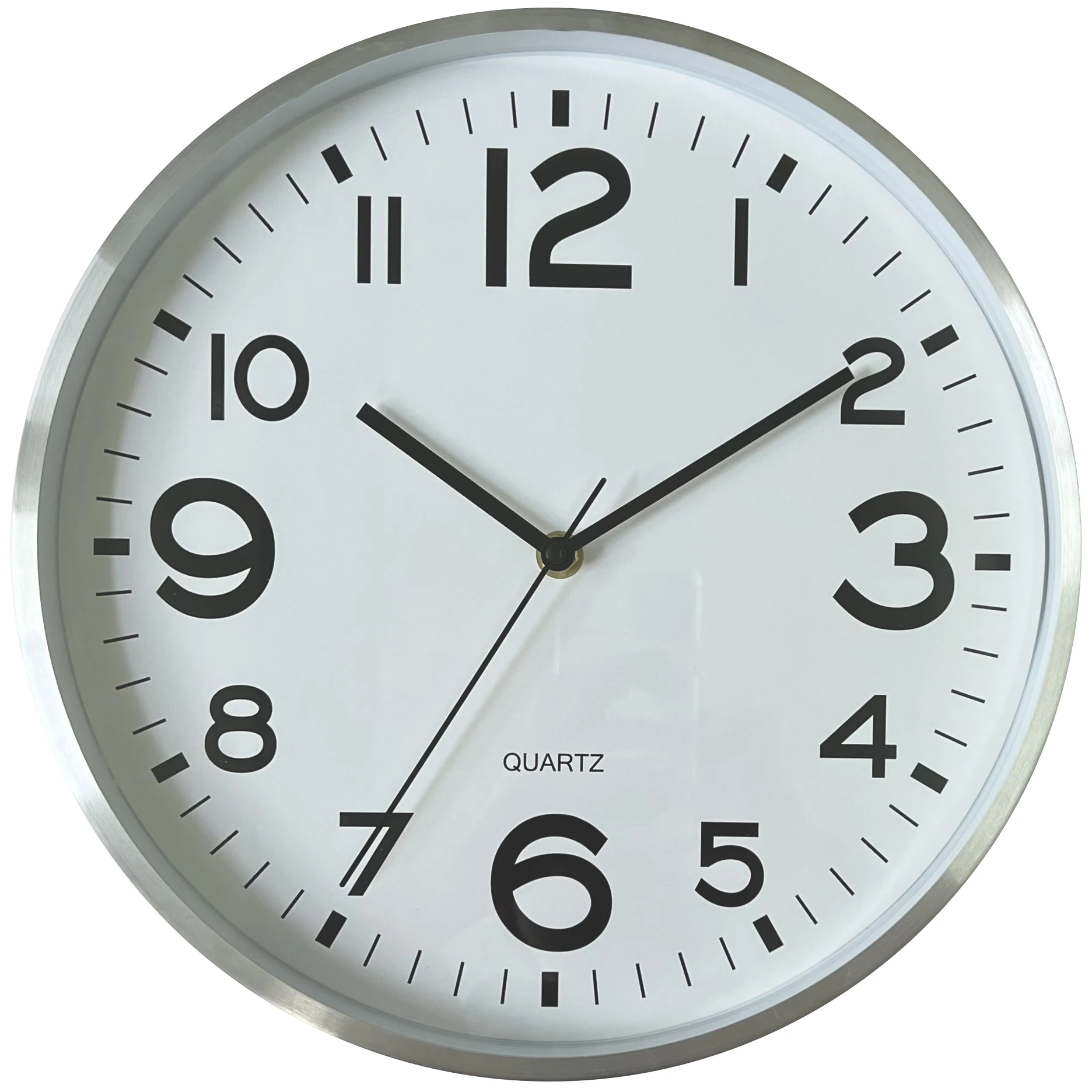 Metal Craft Clock for living room Aluminum Frame No Ticking Decorative Silent frame manufacturer metal clock