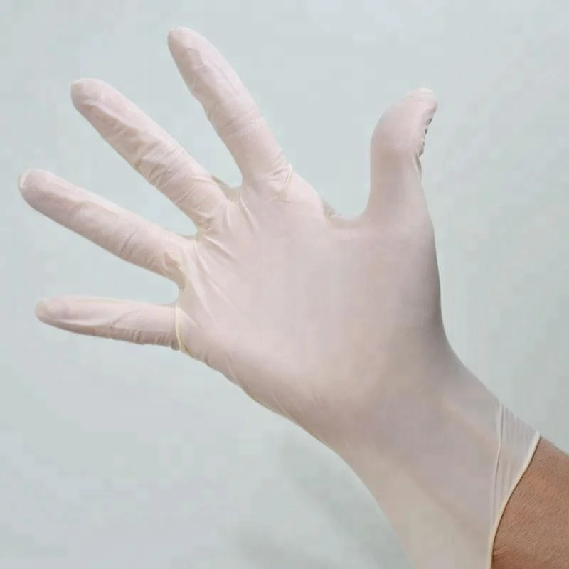 Factories in Malaysia Latex Medical Examination Gloves With Powder Latex Powdered Examination Gloves Disposable