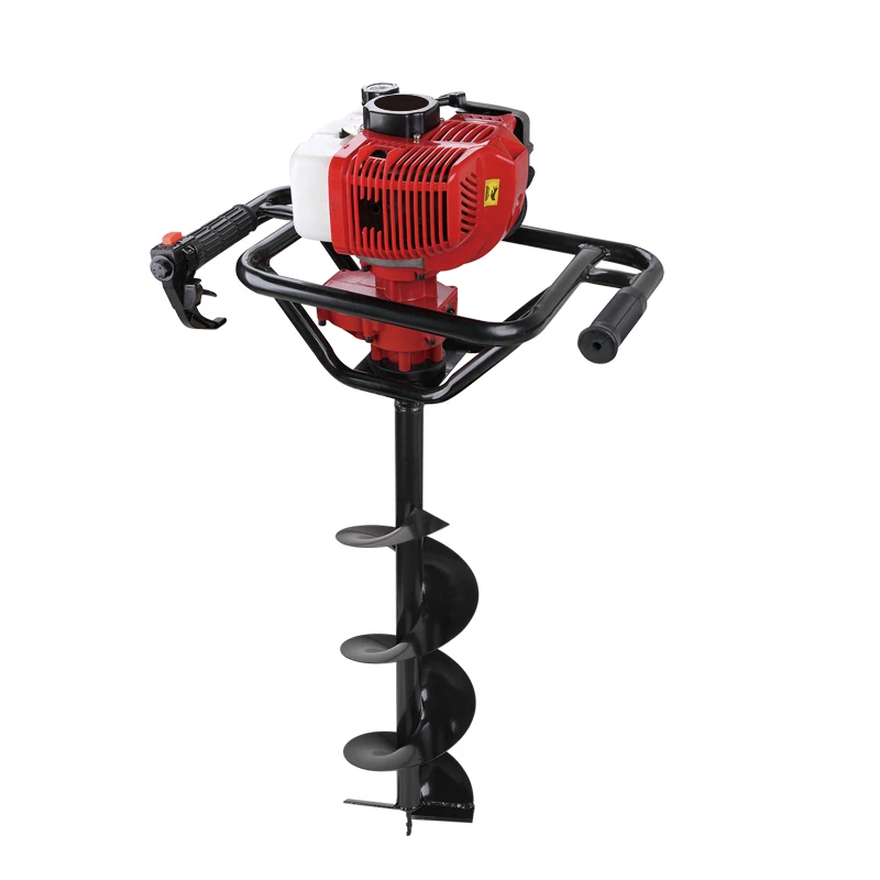 4 stroke Portable pit drilling machine agriculture tractor post hole digger auger drill