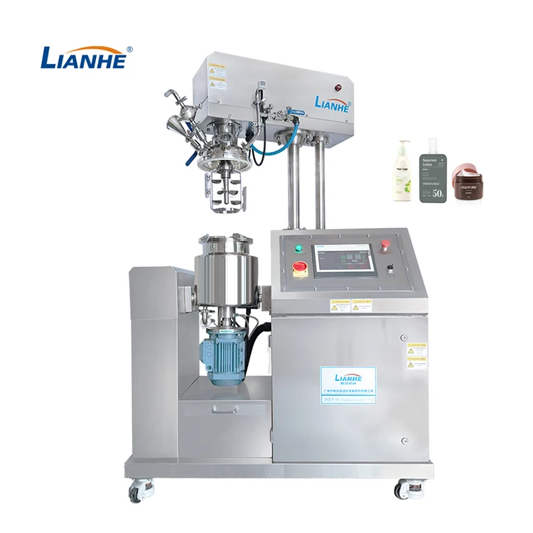 Cosmetic Body Lotion Making Machine Hydraulic Vacuum Emulsifying Homogeneous Shampoo Vaccum Homogenaizing Emulsifying Mixer