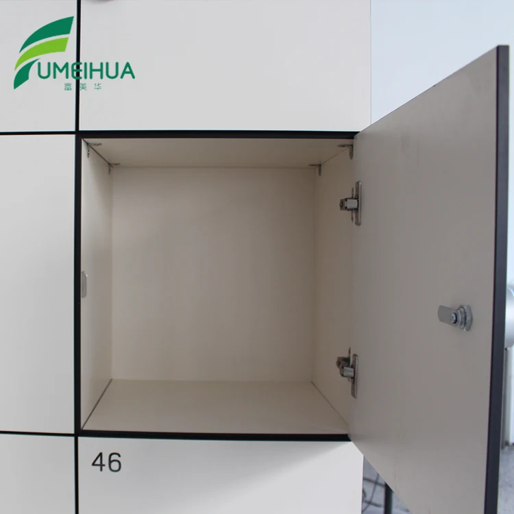 HPL china supplier hpl Waterproof high smart digital rfid hf kids shoe wooden storage lock lockers for gym sauna sport spa