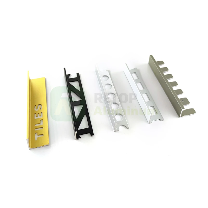 Aluminium Extrusion Profiles Metal Tile Trim Corners for Decoration Walls Floor