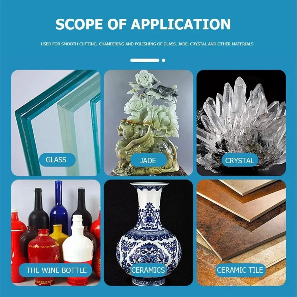 Glass Cutting Disc 100/115/125*22.23mm Ultra-thin Saw Blade Diamond Jade Wine Bottle Ceramic Polish Angle Grinder Machine