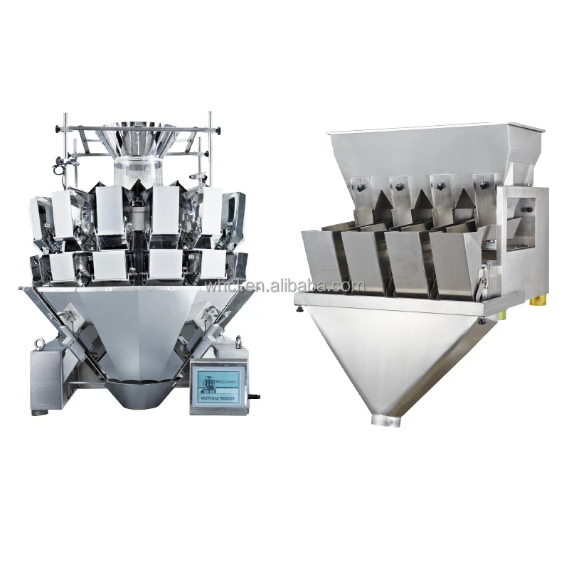 High Accuracy  Weigh Sensor Multi 2/4/10/14 Tea Heads Beans Sugar Granule Salt Weighing Linear Weigher