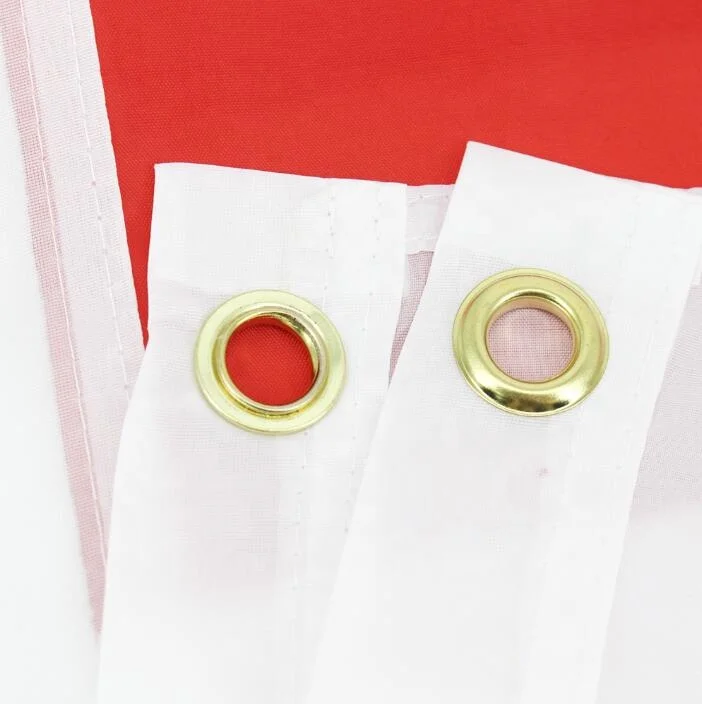 Factory Price 100% Polyester 3X5FT Stock Red Cross Ge Georgian Georgia Flag