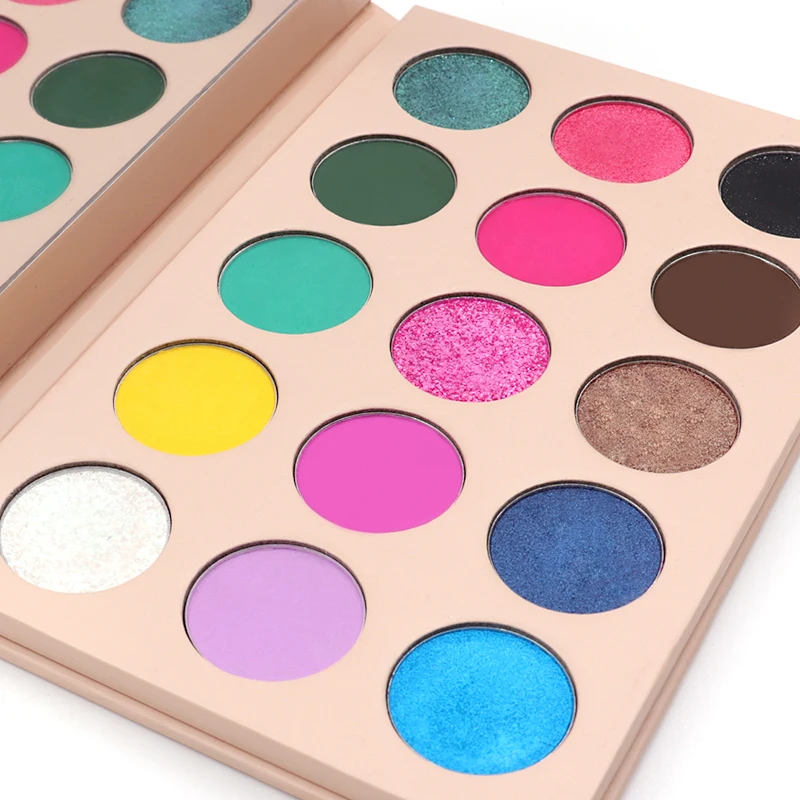 OEM private label high pigment vegan 100% curently free eyeshadow makeup palette