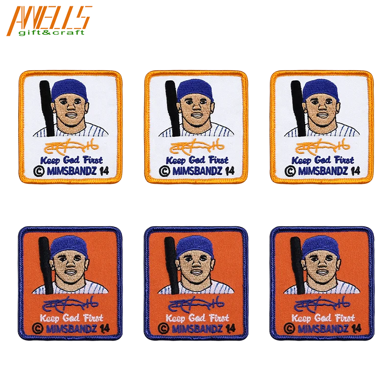 Embroidered Felt Hook and loop Peel and Stick Adhesive Iron-on School  Uniforms Jackets Logo College Letter Girl Scout Patches