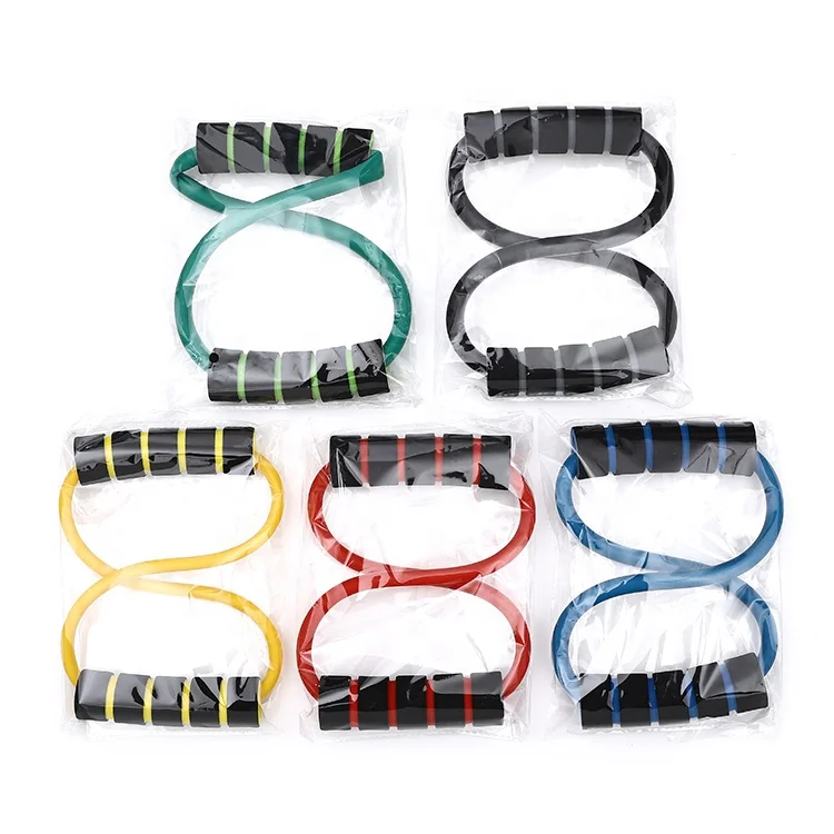 Eco-friendly Training Chest Expander Exercise Latex O Shaped Resistance Band Resistance Tubes