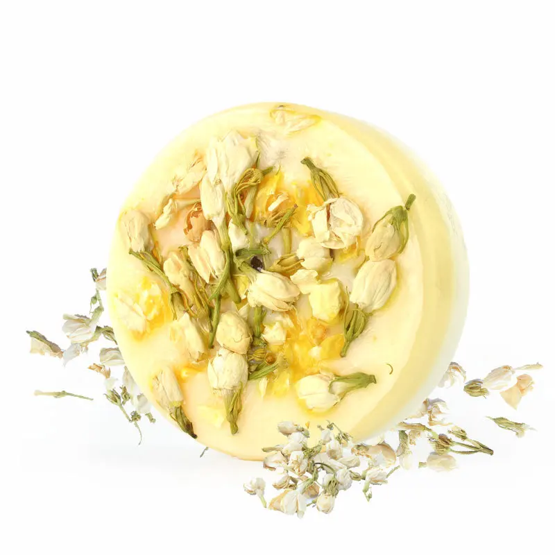 Dried flower aromatherapy soap Private Label Customization Organic handmade soap Round Whitening Soap Bar