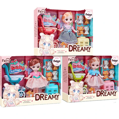 Детские товары для повседневного использования домашняя мебель дошкольного возраста набор кукол девочек милая коляска домашних животных переноска автомобиля игрушки детей