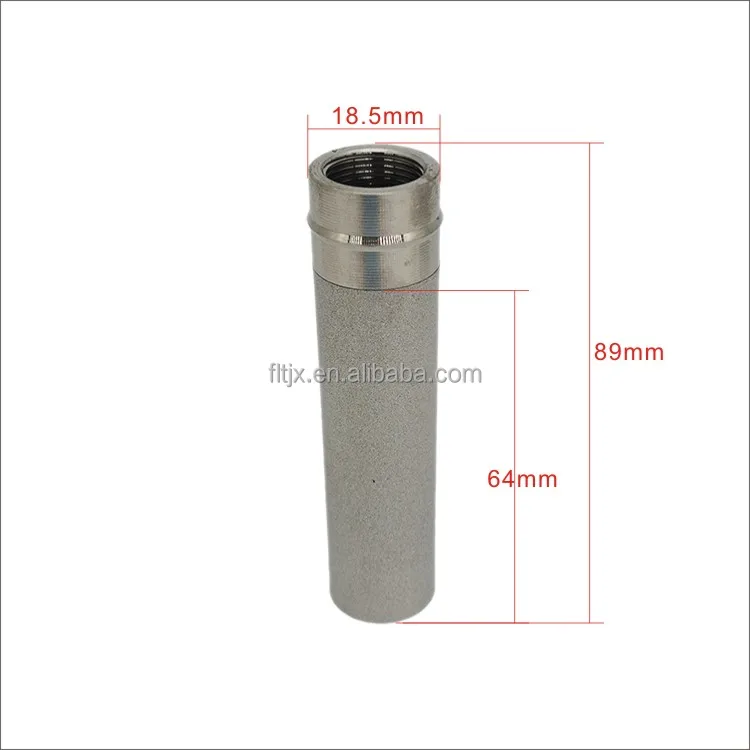 Titanium powder stainless steel sintered filter element stainless steel micron filter tube metal porous filter element