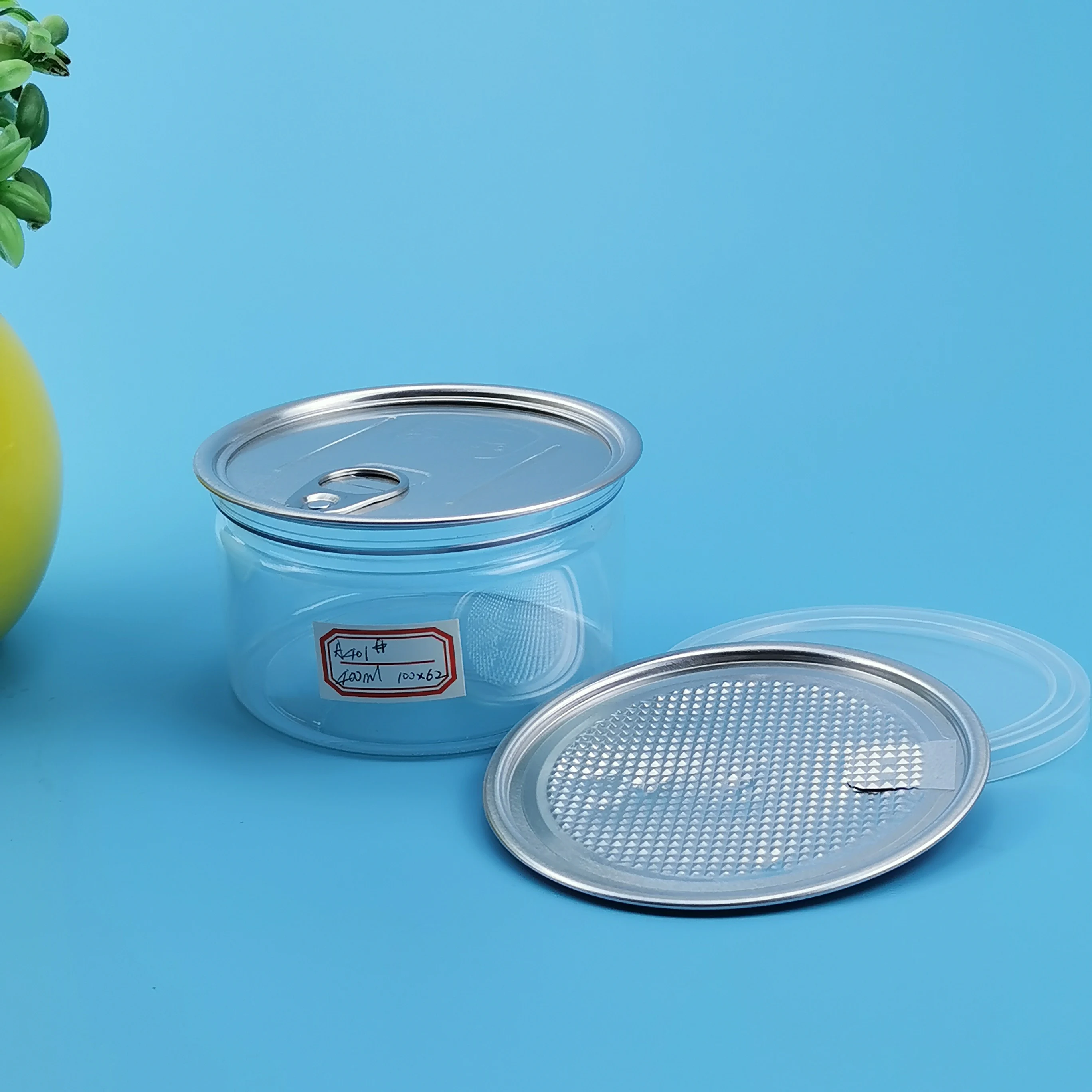 plastic storage jars 5 canning jars with split lid 8 oz pet plastic jar with cap 16 oz