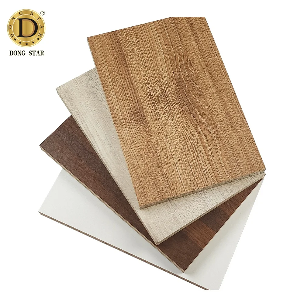 Factory Price Wood Grain Melamine Particle Board 12mm Price Chipboard For Wardrobe Furniture
