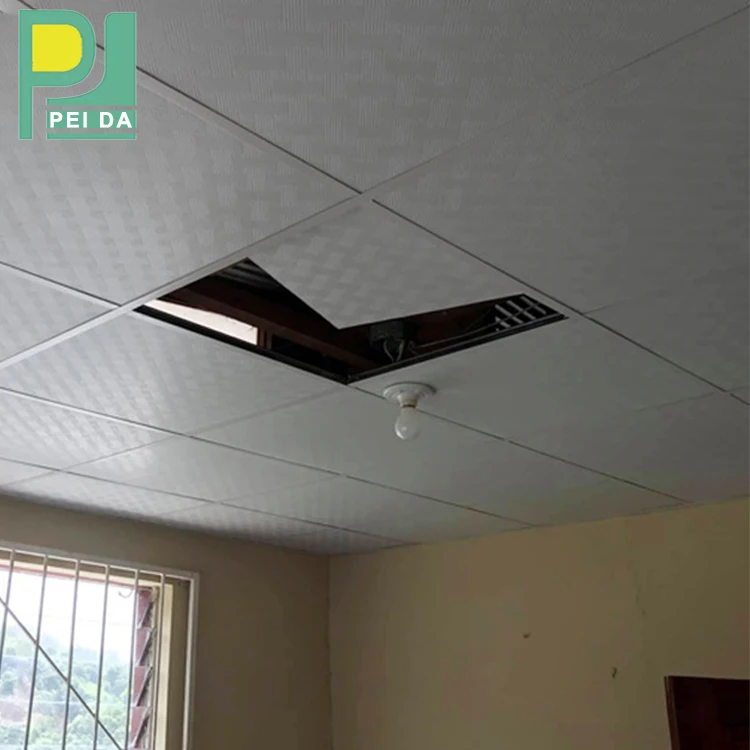 Hanging Ceiling Veneer  PVC Gypsum Ceiling Panels For Residential