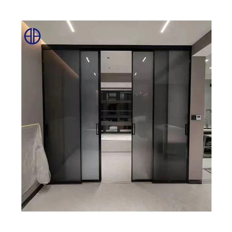 40 x 16 glass internal slim sliding door soundproof living room aluminum sliding doors