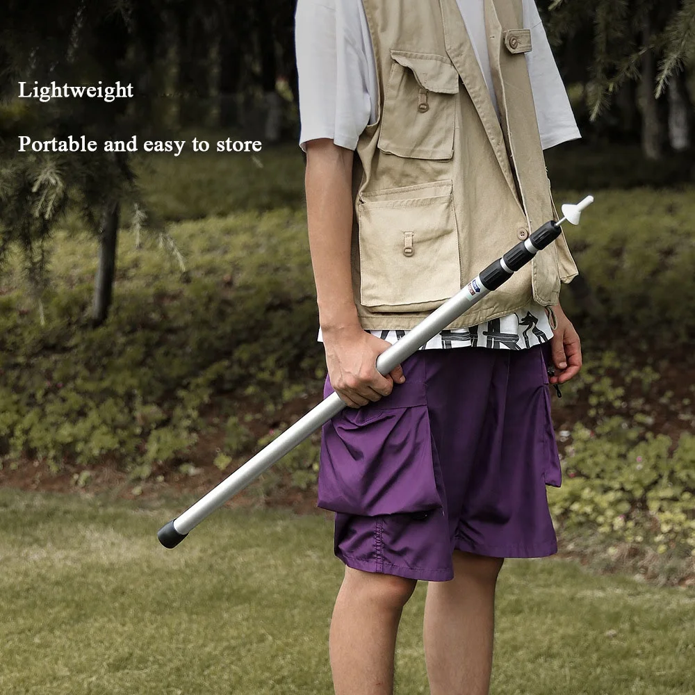 Naturtravel Lightweight Outdoor Telescopic Aluminum Tent Pole Adjustable Waterproof Folding Can Be Customized