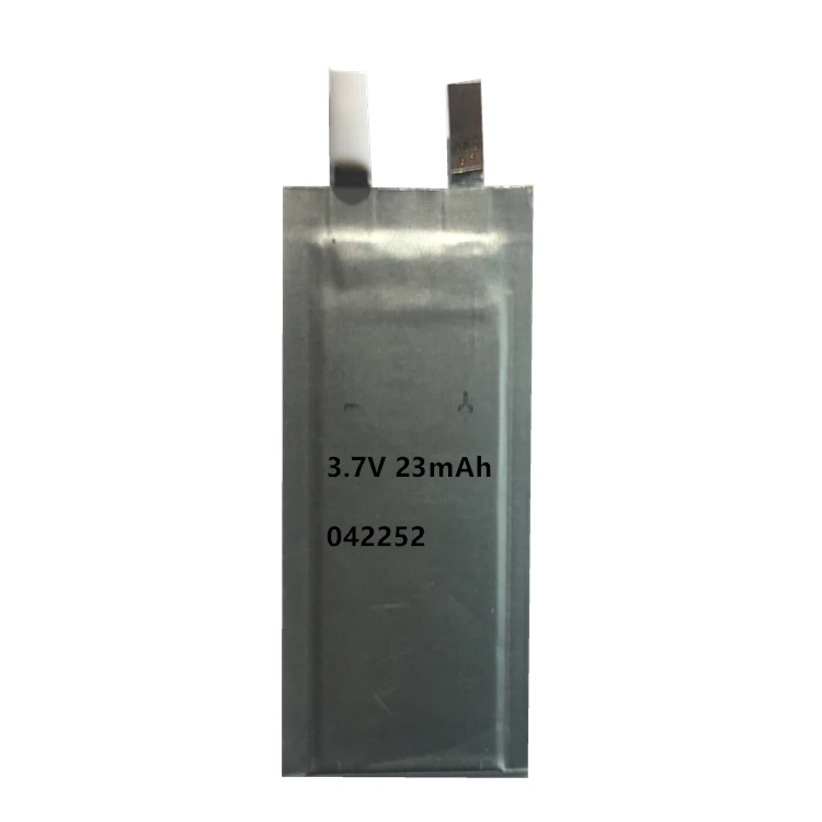 3.7V Ultra-thin 042252 tiny thin  23mah rechargeable ultra-thin lipo battery for card reader