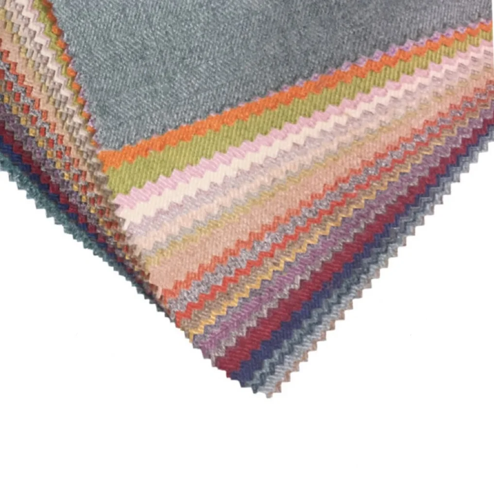 Simple Style Day And Night Cloth Curtain Plain Herringbone Fabrics For Curtains Fabric Sale