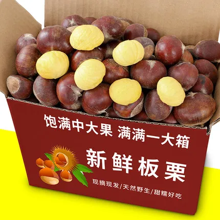 Китайский новый урожай свежего каштана, цена, упаковка в 100 пакетиков ореха для покупателей из каштана, импорт