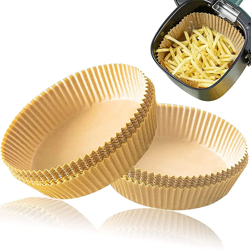 Factory price nonstick disposable heat resistant 6.5in baking paper air fryer liners