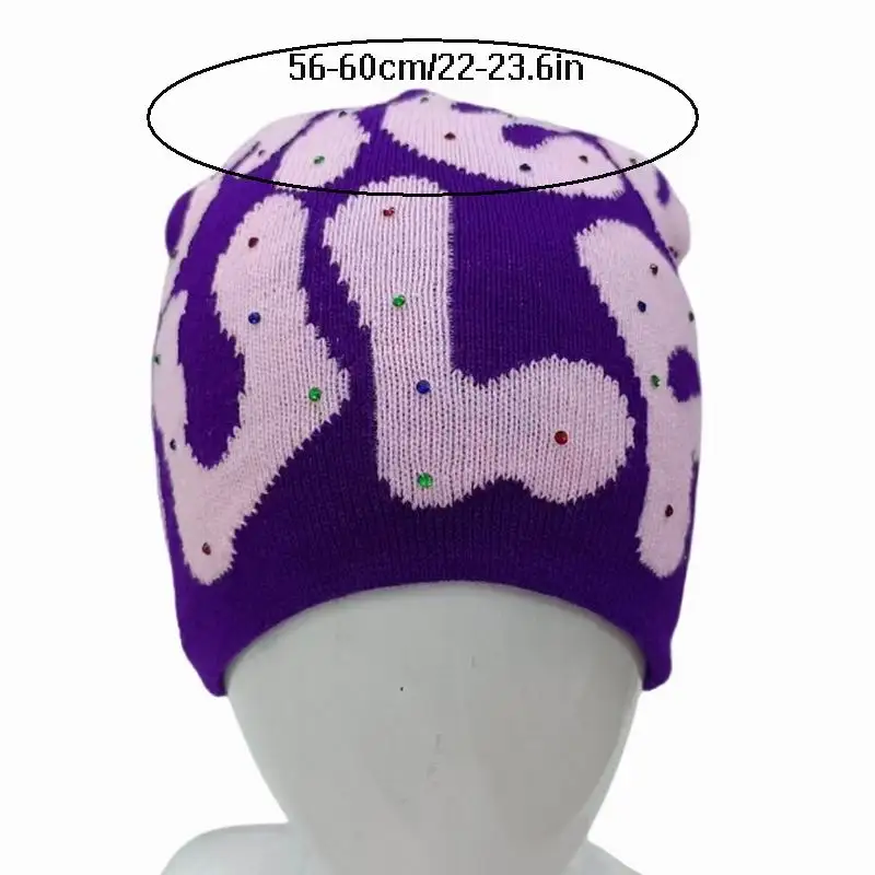 Slouchy Beanies Cable Knit Chunky Skull Cap Thick Warm Winter Hats for lady