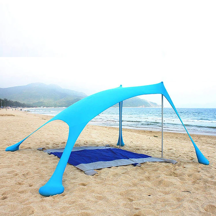 Best Beach Tent Sun Shelter Portable Canopy Sunshade Rain Canopy Umbrella Beach Shade Umbrella Tent with Sandbags