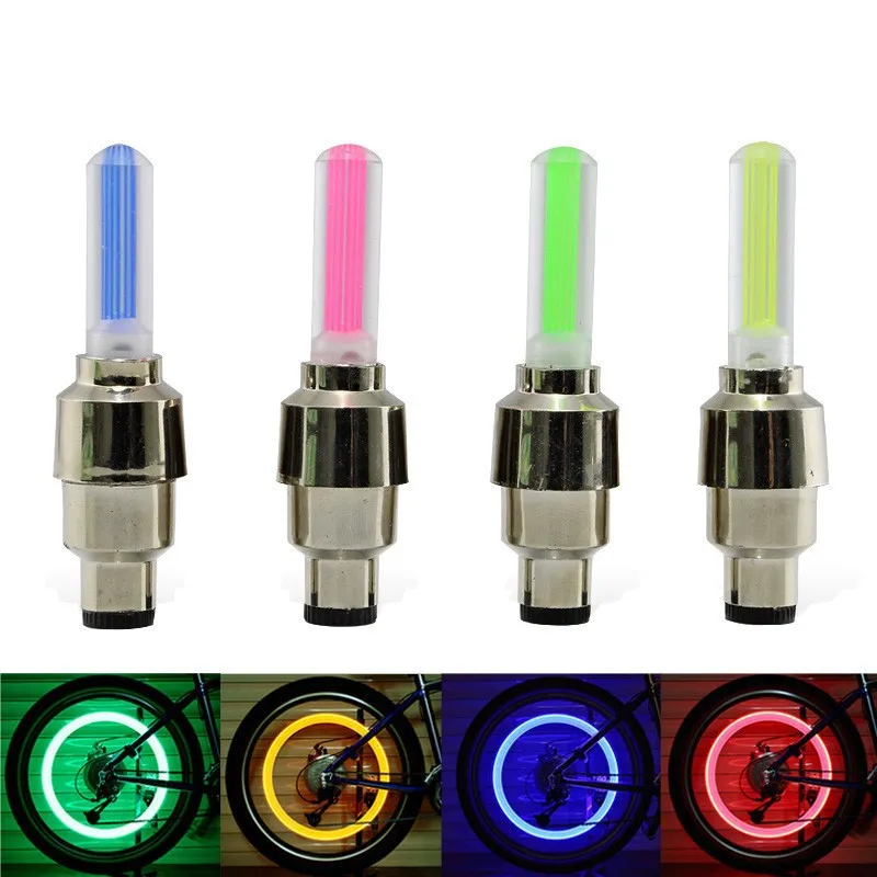 LKT 2pcs LED Flash Wheel Tire Spoke Lamp Battery-Powered Decorative Light for Bike Car Motorcycle and Bicycle