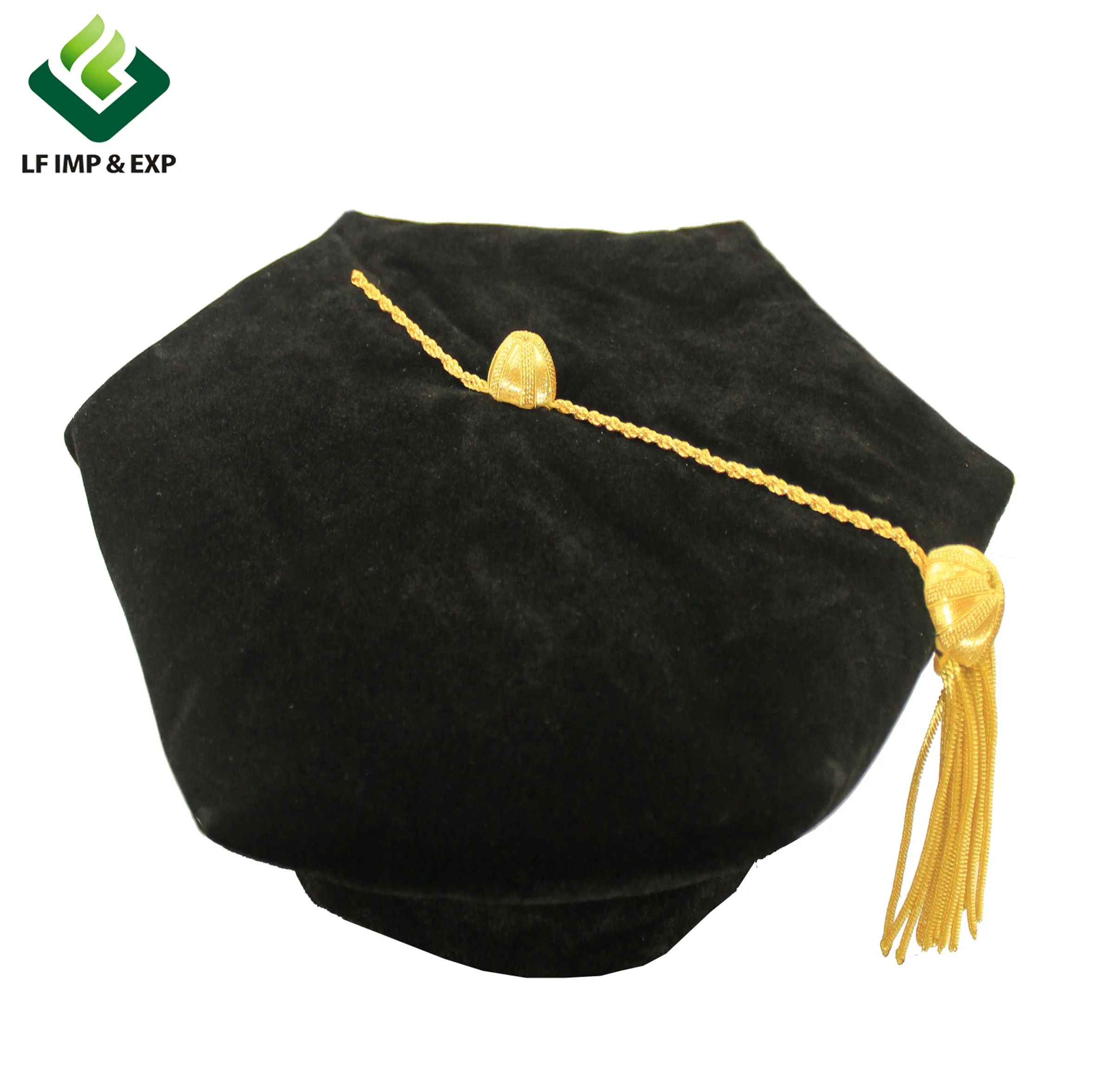 wholesale velvet phd robe/PHD Gown/doctoral robe suit plus size graduation gown