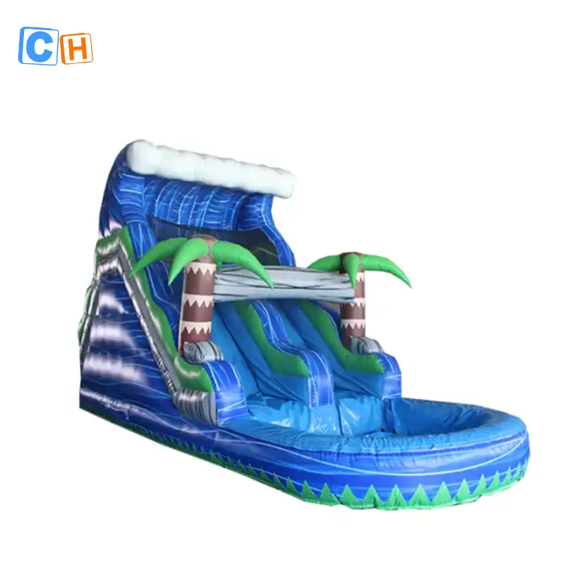 CH commercial huge inflatable water slide for adults,jumping house inflatable water slide for kids