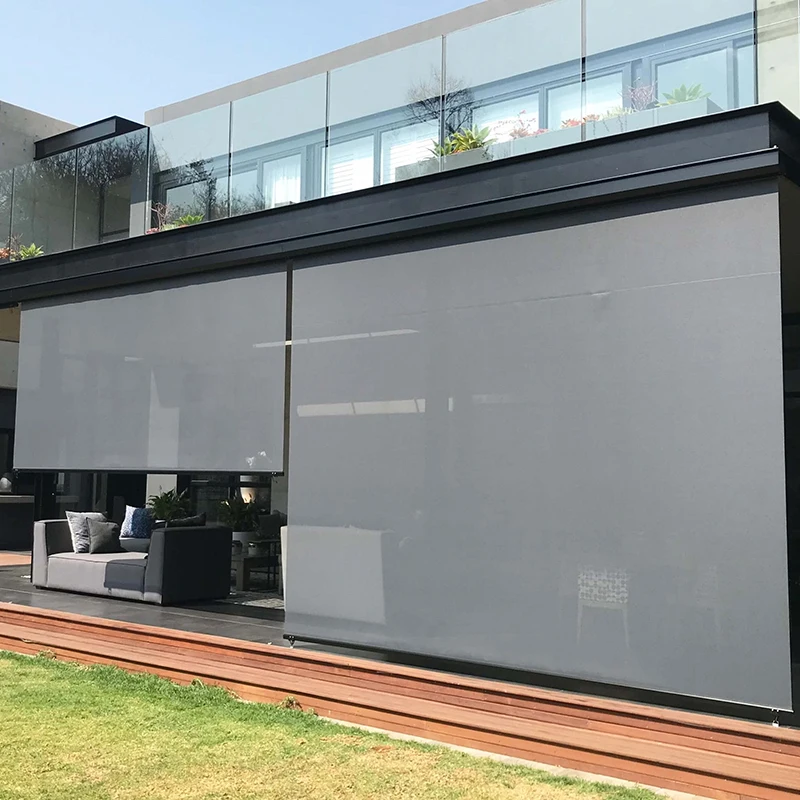 High quality outdoor blinds motorized roller waterproof outdoor roller blinds