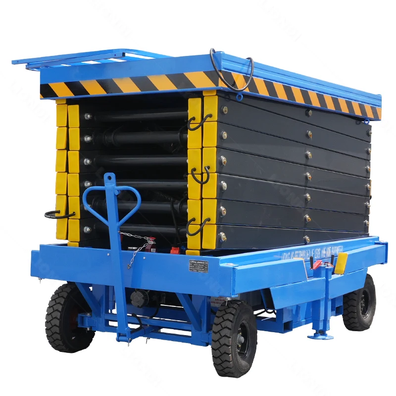 self propelled scissor lift mobile hydraulic electric lifting scaffold work platform