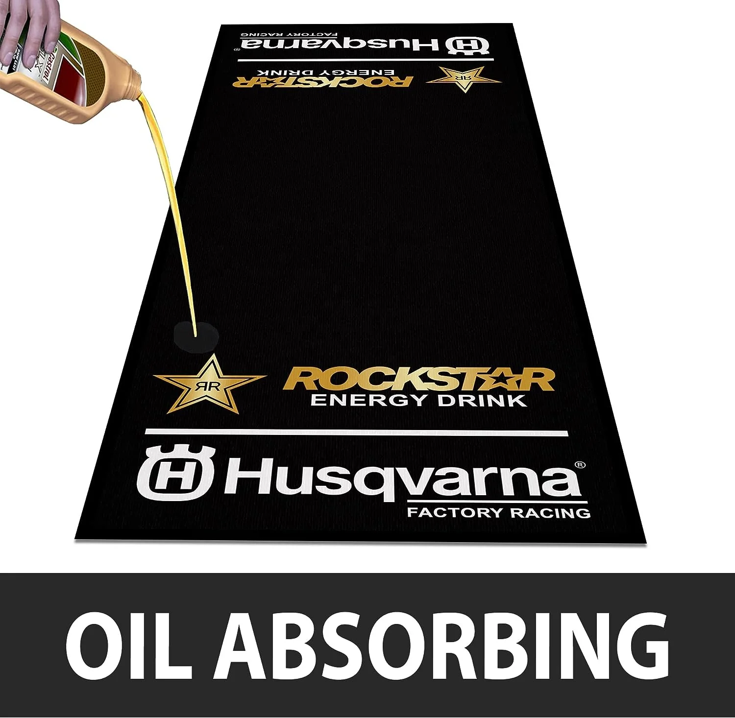 Waterproof Nylon Pile Heavy Duty Non Slip Rubber Backing Motorbike Garage Carpet for Bike Motorcycle