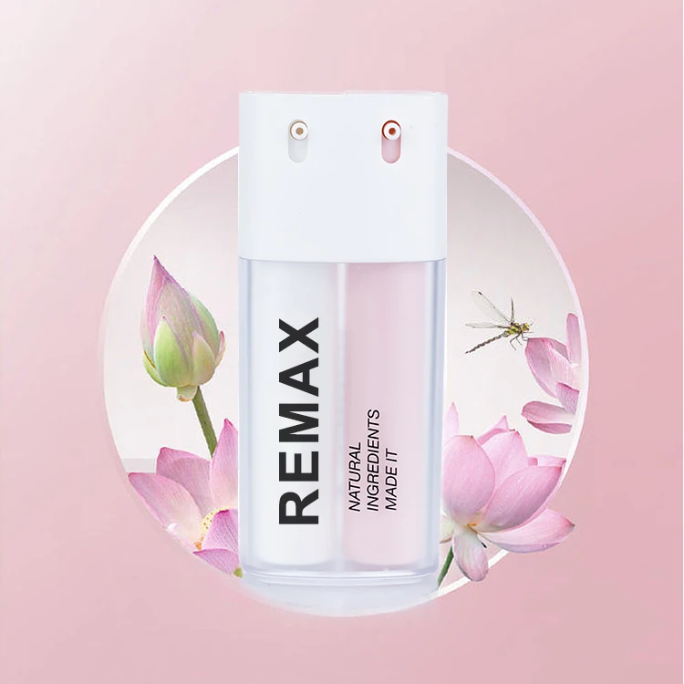 REMAX Plastic Serum Lotion 16ml 20ml 30ml Airless Bottles Square Refillable Airless Pump Bottle Luxury Cosmetic Packaging