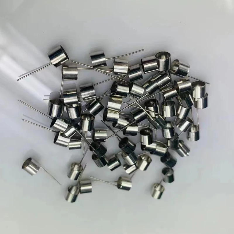 99.95% purity platinum ring platinum tube welded with pt wire electrode