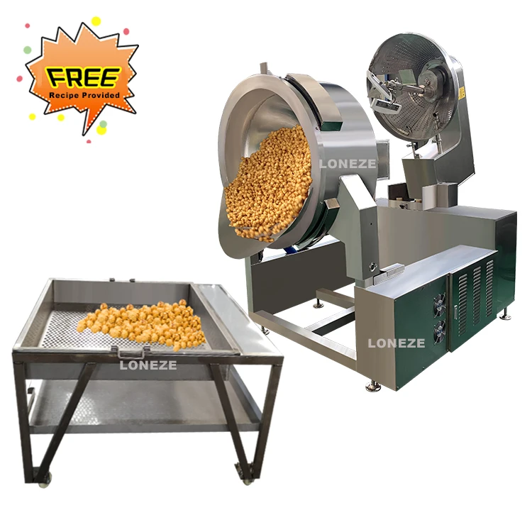 Heavy Duty Big Capacity Low Prices Commercial 160kg/h American Mushroom Popcorn Popping Machine For Sale in Pakistan