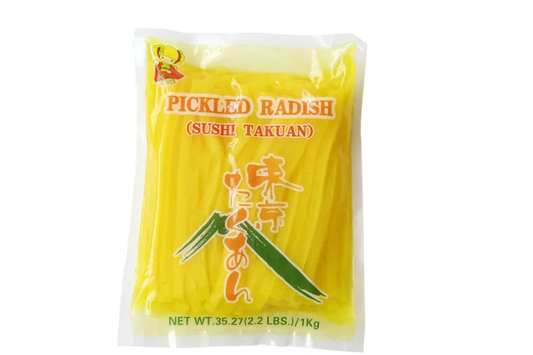 Wholesale pickled radish sushi takuan Japanese 500g sushi radish preserved