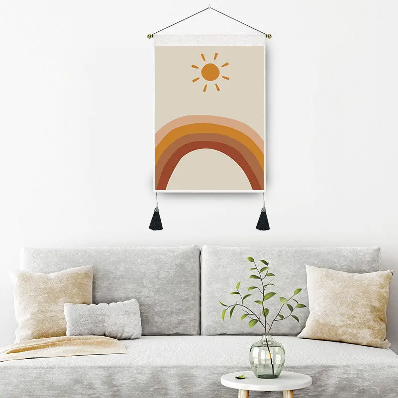 Nordic Ins Wind Sun Moon Blanket Hanging Bedroom Living Room Bohe Decoration Phase Tapestry