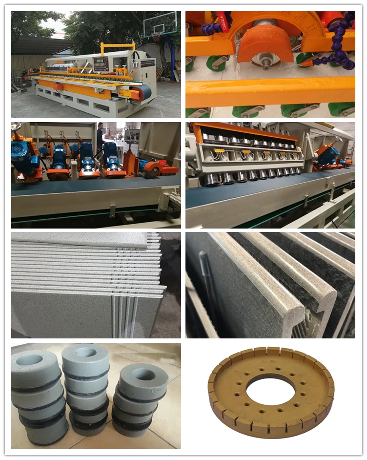 line polishing machine for polishing granite marble stone quartz and engineered stone